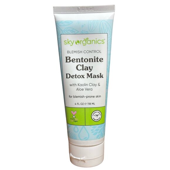 Sky Organics Blemish Control Bentonite Clay 4oz Detox Mask - Picture 1 of 2